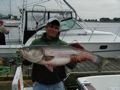 Fishing with Captain Sheriff t for Bass and Blues in the Watch Hill, RI reefs