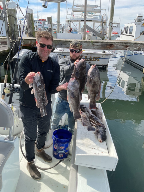 Blackfish/Tautog fishing RI with CaptainSheriff