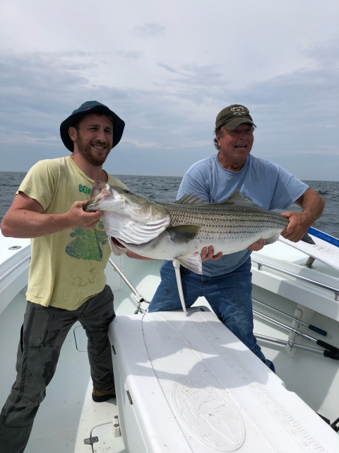 Striped bass fishing RI